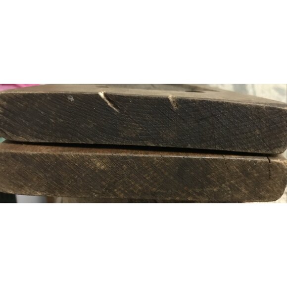 Antique Wooden Hand Carved SPRINGERLE Cookie Press Boards MOLD, Set of 2, Couple - Picture 9 of 9